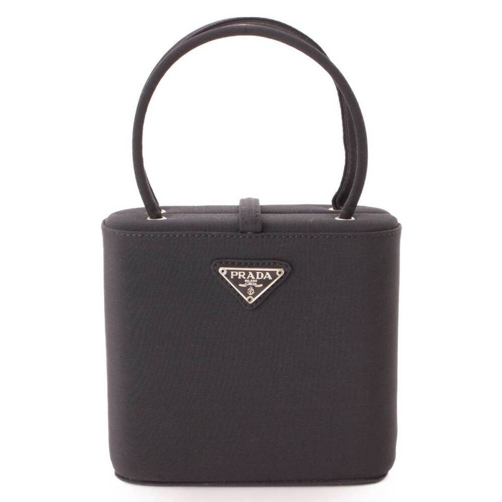 Prada Logo Square Compact Handbag Nero